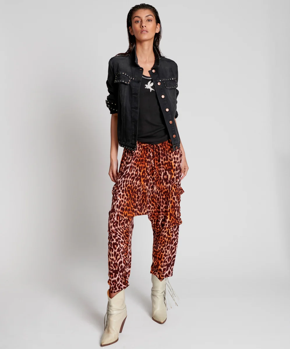 OneTeaspoon WOMENS POLYNESIAN ANIMAL HAREM PANT - ANIMAL PRINT - Image 6