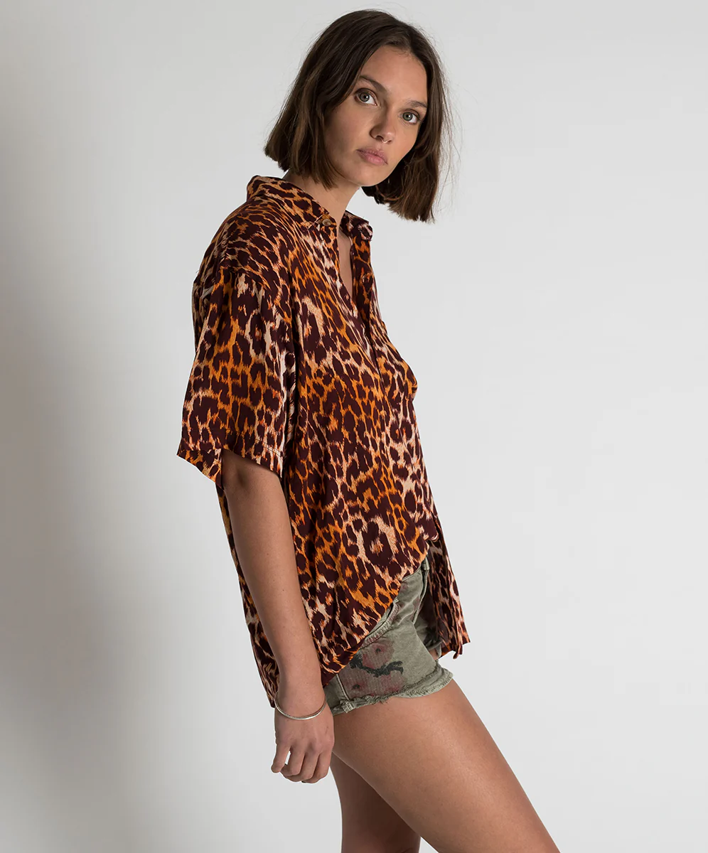 OneTeaspoon WOMENS POLYNESIAN ANIMAL SHIRT - ANIMAL - Image 10