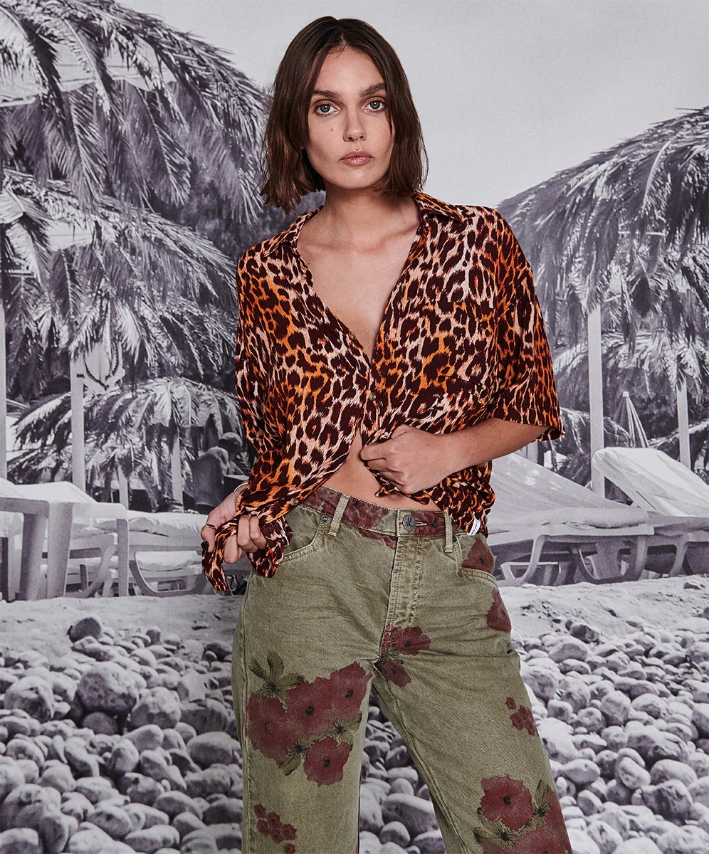 OneTeaspoon WOMENS POLYNESIAN ANIMAL SHIRT - ANIMAL - Image 7