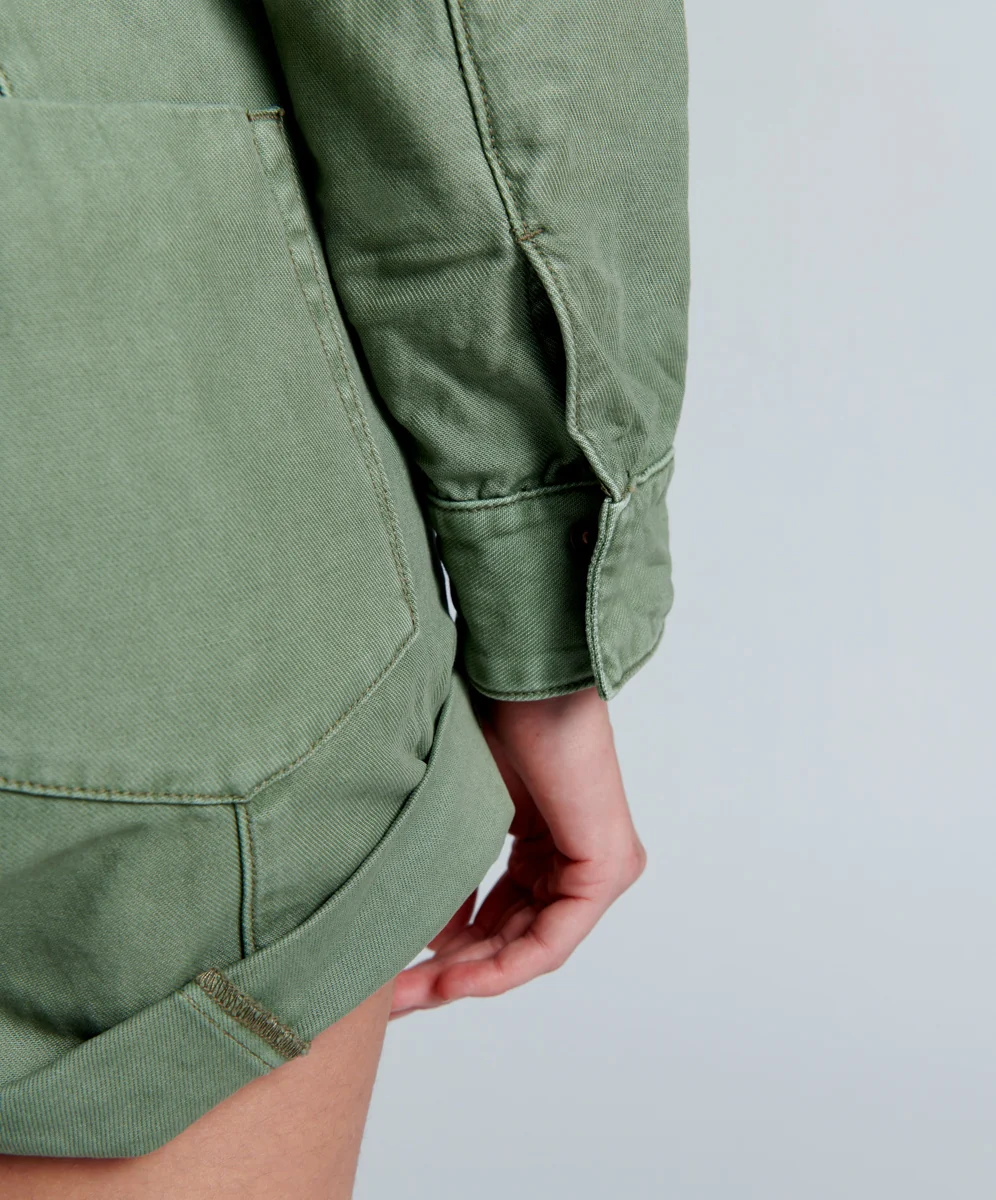 OneTeaspoon WOMENS SUPER KHAKI CARGO PROPHECY JUMPSUIT - SUPER KHAKI - Image 6