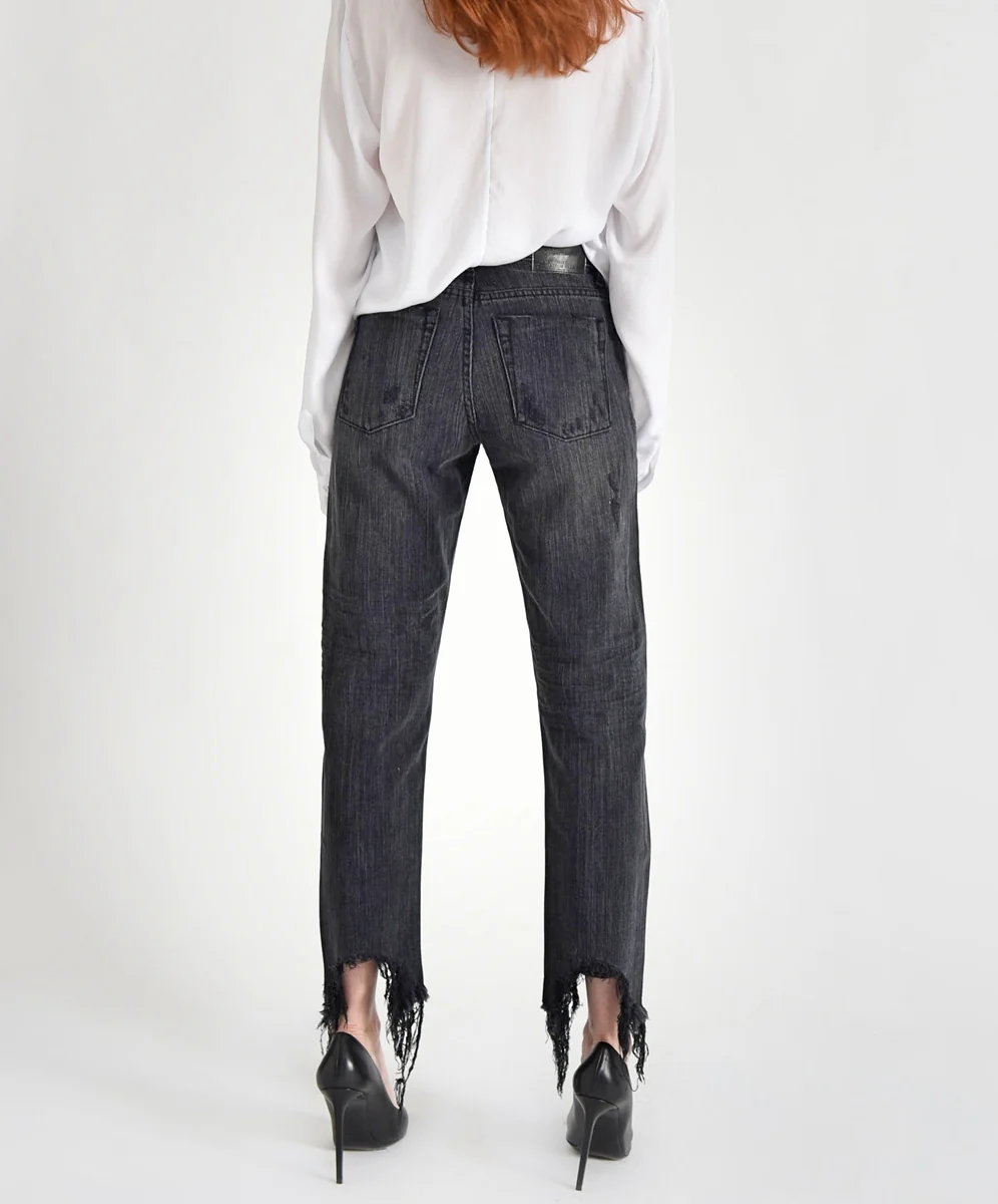 OneTeaspoon WOMENS VOLCANIC AWESOME BAGGIES HIGH WAIST STRAIGHT LEG JEANS - Image 4