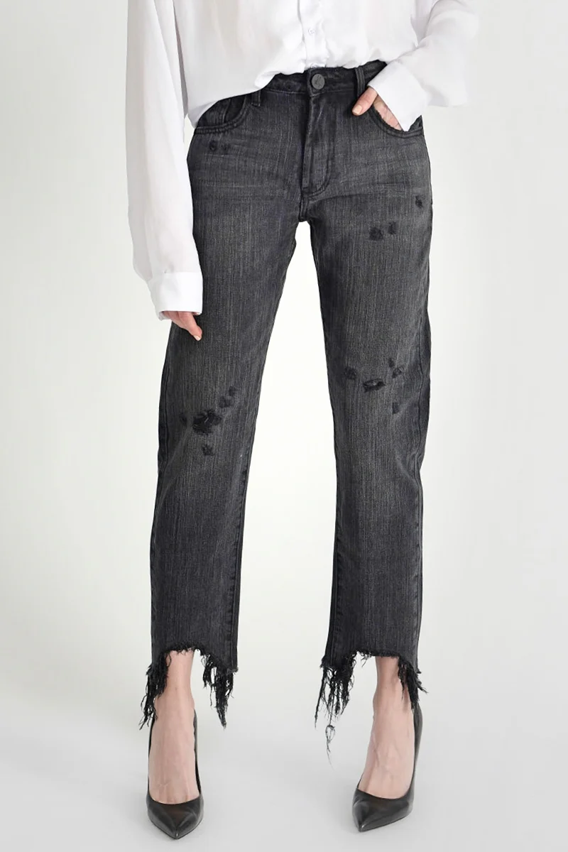 OneTeaspoon WOMENS VOLCANIC AWESOME BAGGIES HIGH WAIST STRAIGHT LEG JEANS - Image 7