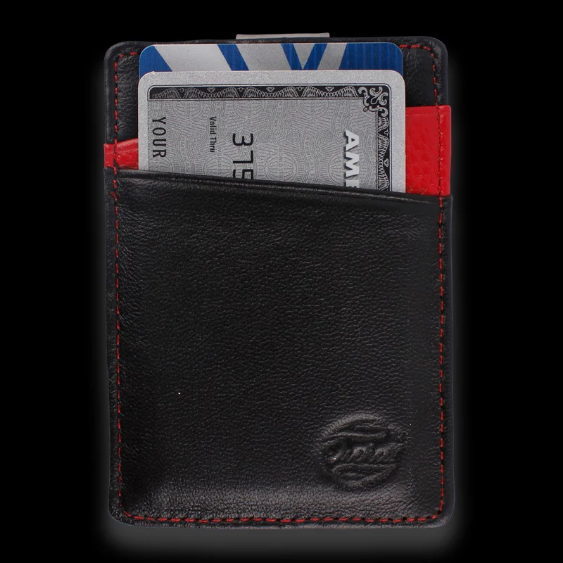 Orchill BOREAL MENS LEATHER WALLET BLACK/RED PEBBLE - Image 3