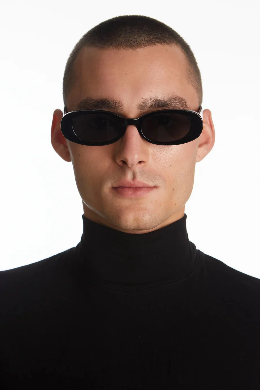 OSCAR & FRANK Citra Sunglasses Gloss Black/ White - Image 6