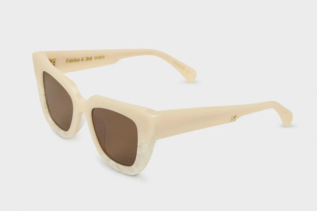 OSCAR & FRANK Fairfax & 3rd Sunglasses - Cream Pearl - Image 2