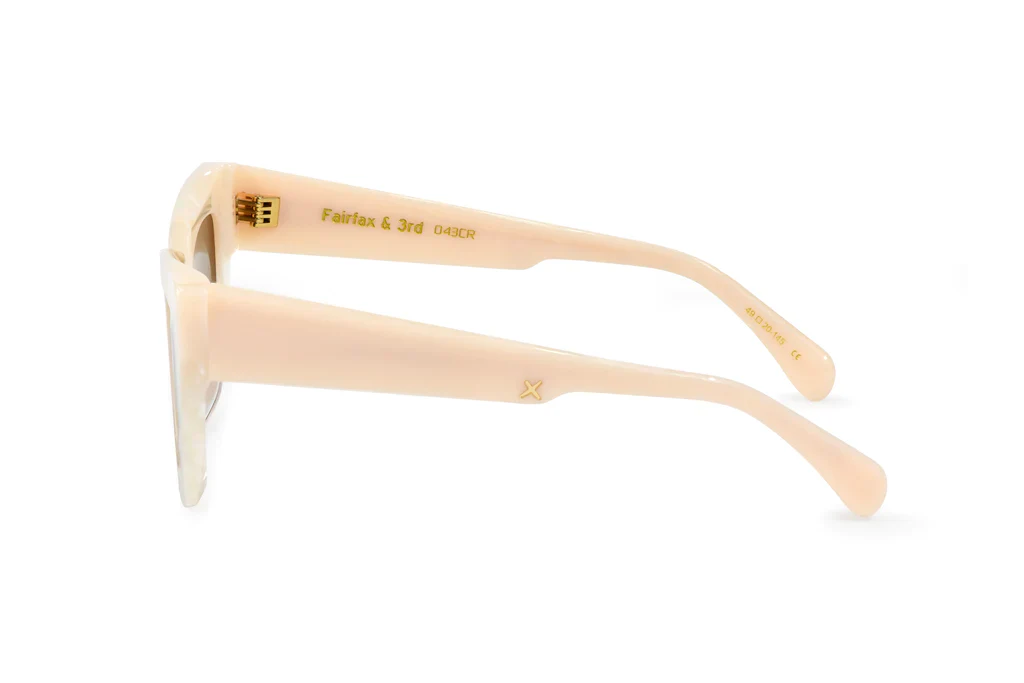 OSCAR & FRANK Fairfax & 3rd Sunglasses - Cream Pearl - Image 5