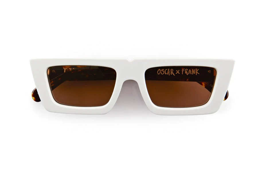 OSCAR & FRANK Lil Jet Sunglasses - White Tort - Image 3