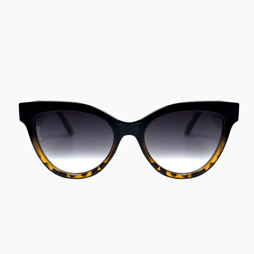 OTRA EYEWEAR Lola Sunglasses -Black to Tort/ Smoke Fade - Image 2