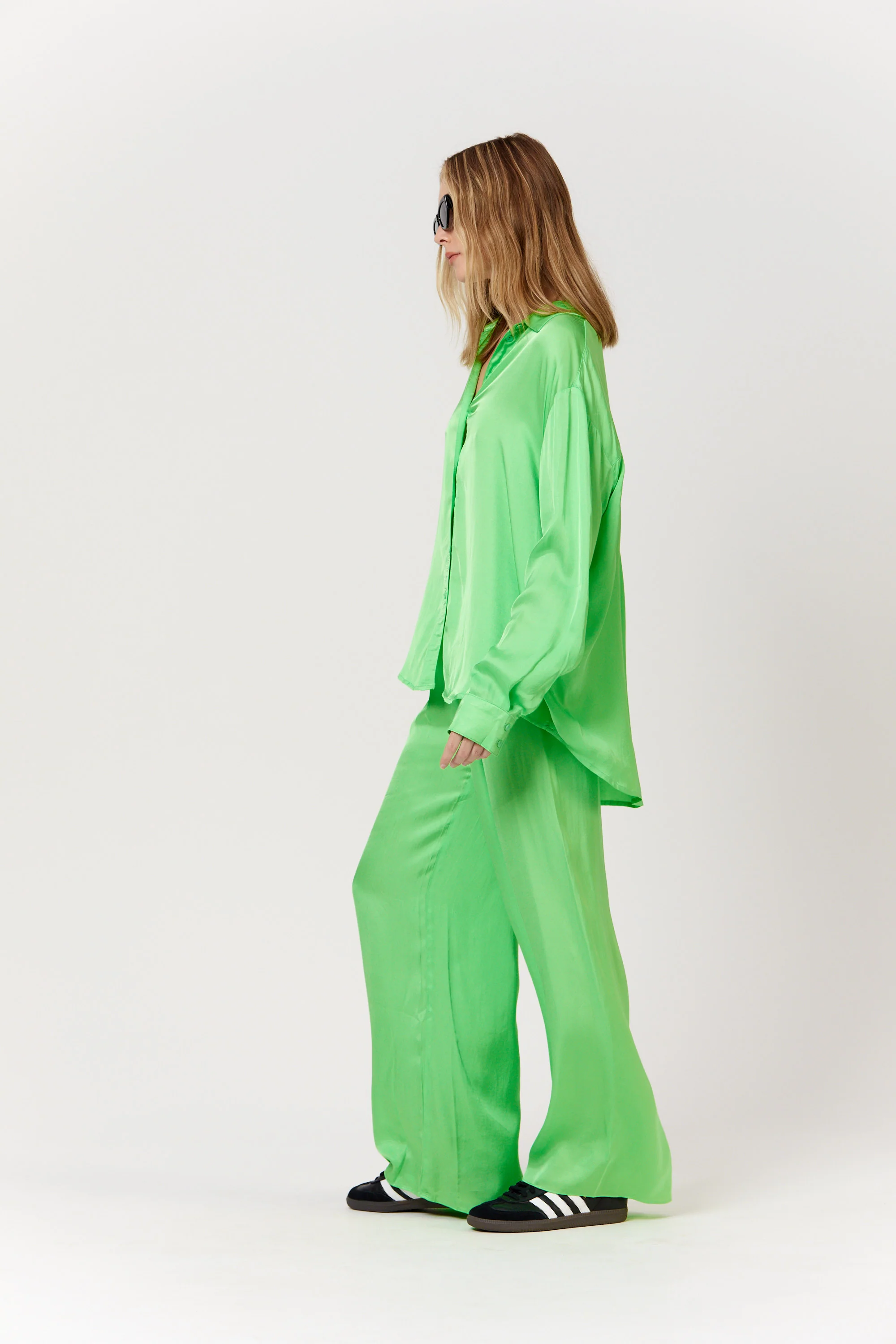 PIPPA THE LABEL Womens Sammi Shirt - Lime - Image 3