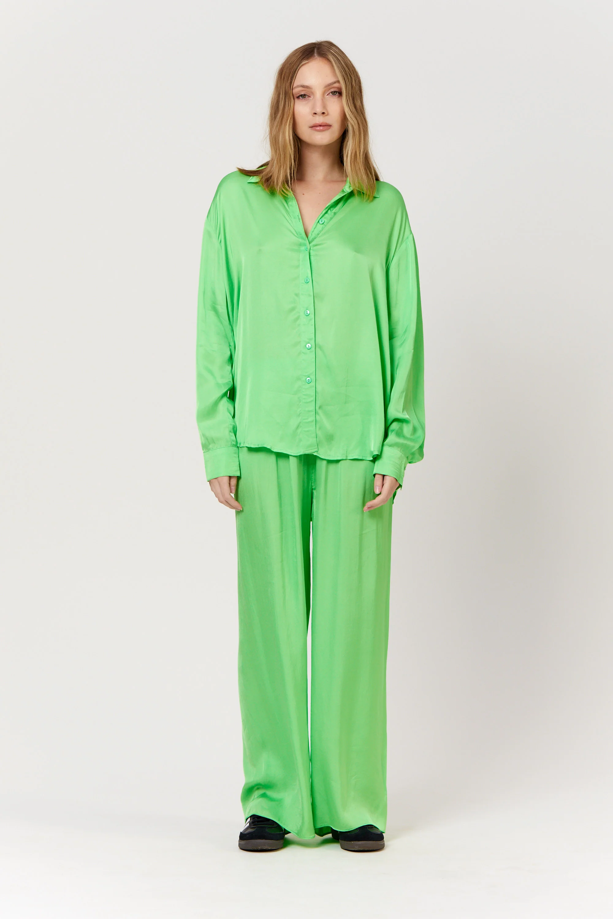 PIPPA THE LABEL Womens Sammi Shirt - Lime - Image 6