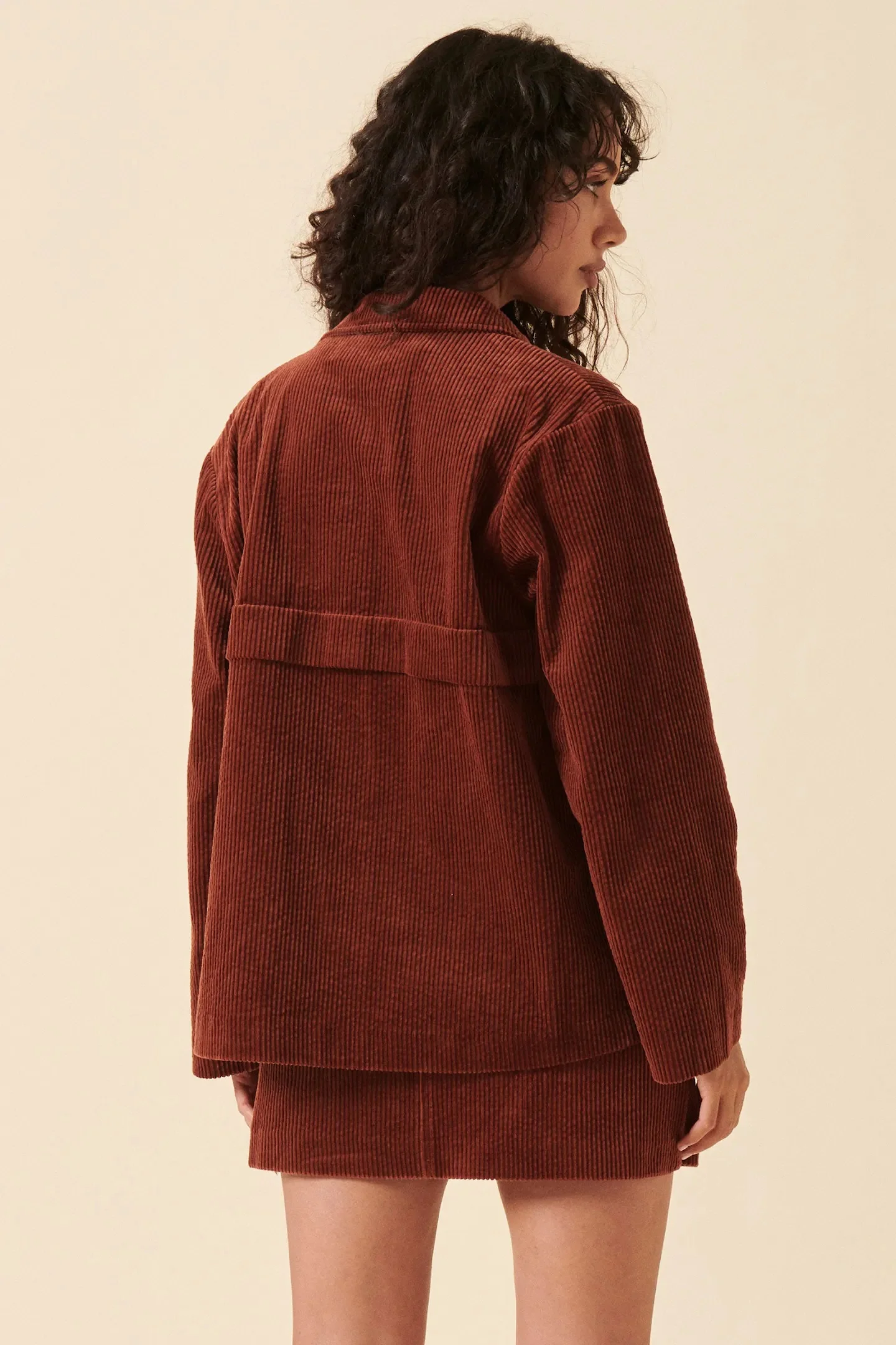 ROLLAS Womens  Francoise Cord Jacket Chestnut - Image 4
