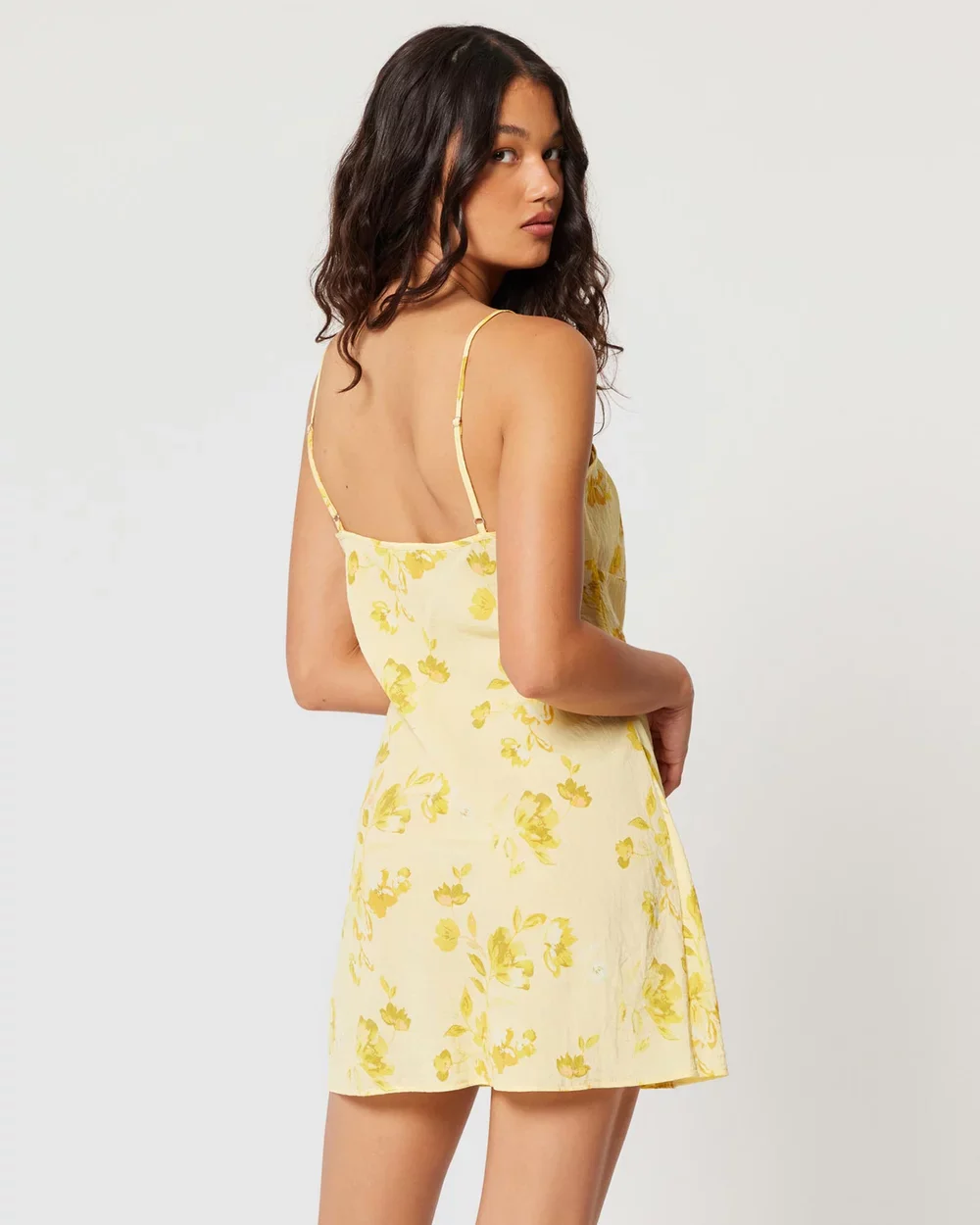 ROLLAS Womens Georgie Mini Dress - Limoncello Daydream - Image 3
