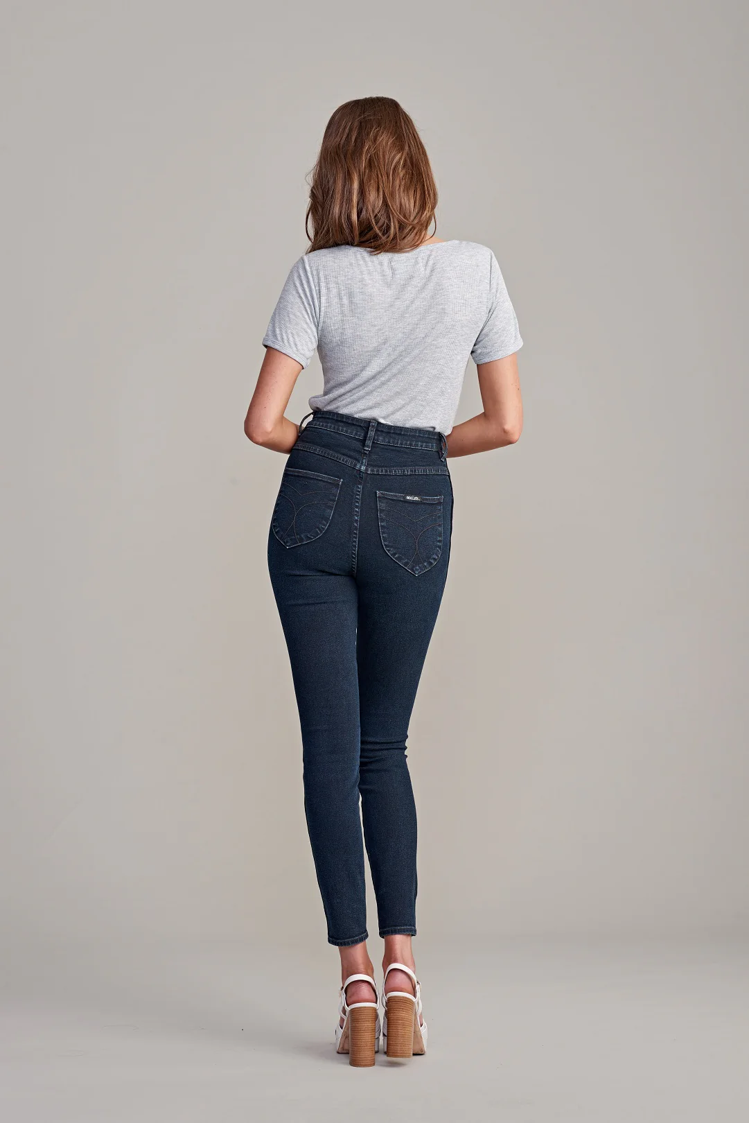 Rollas WOMENS GRANDPA MILLER TEE GREY MARLE - Image 5