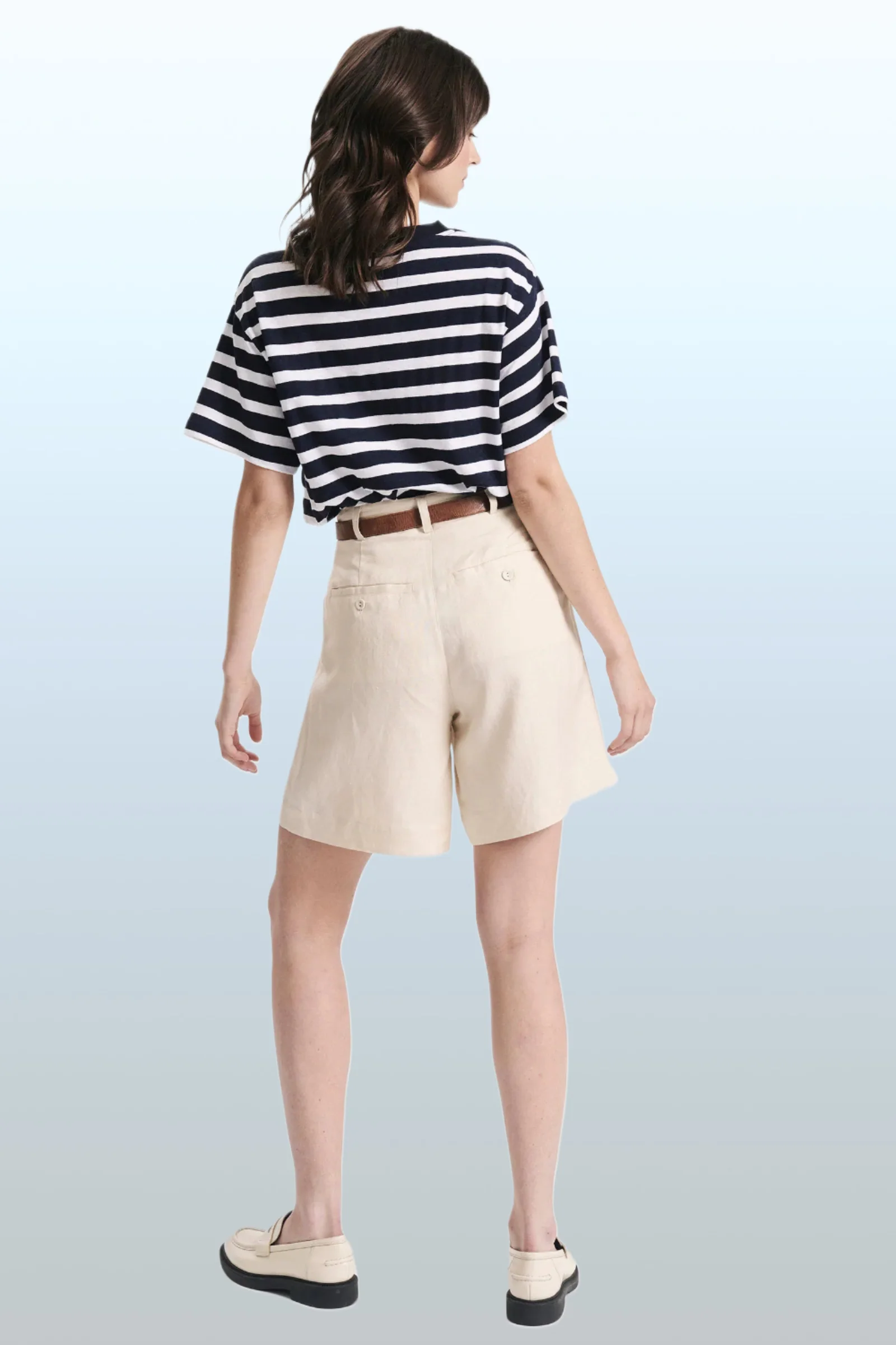 ROLLAS Womens Horizon Linen Short - Biscuit - Image 3