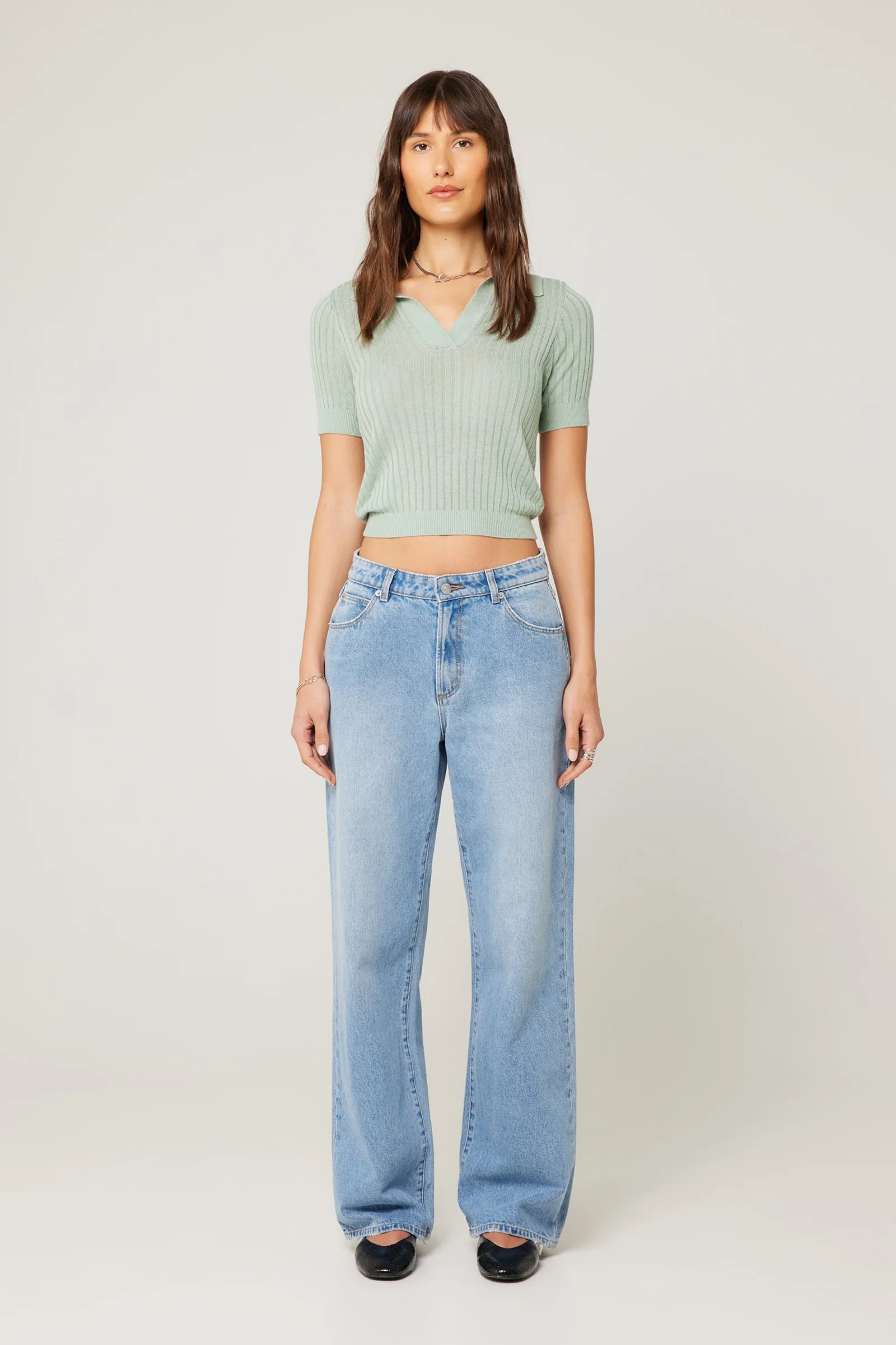 ROLLAS Womens Kate Baggy 90s Blue - Vintage Blue - Image 10