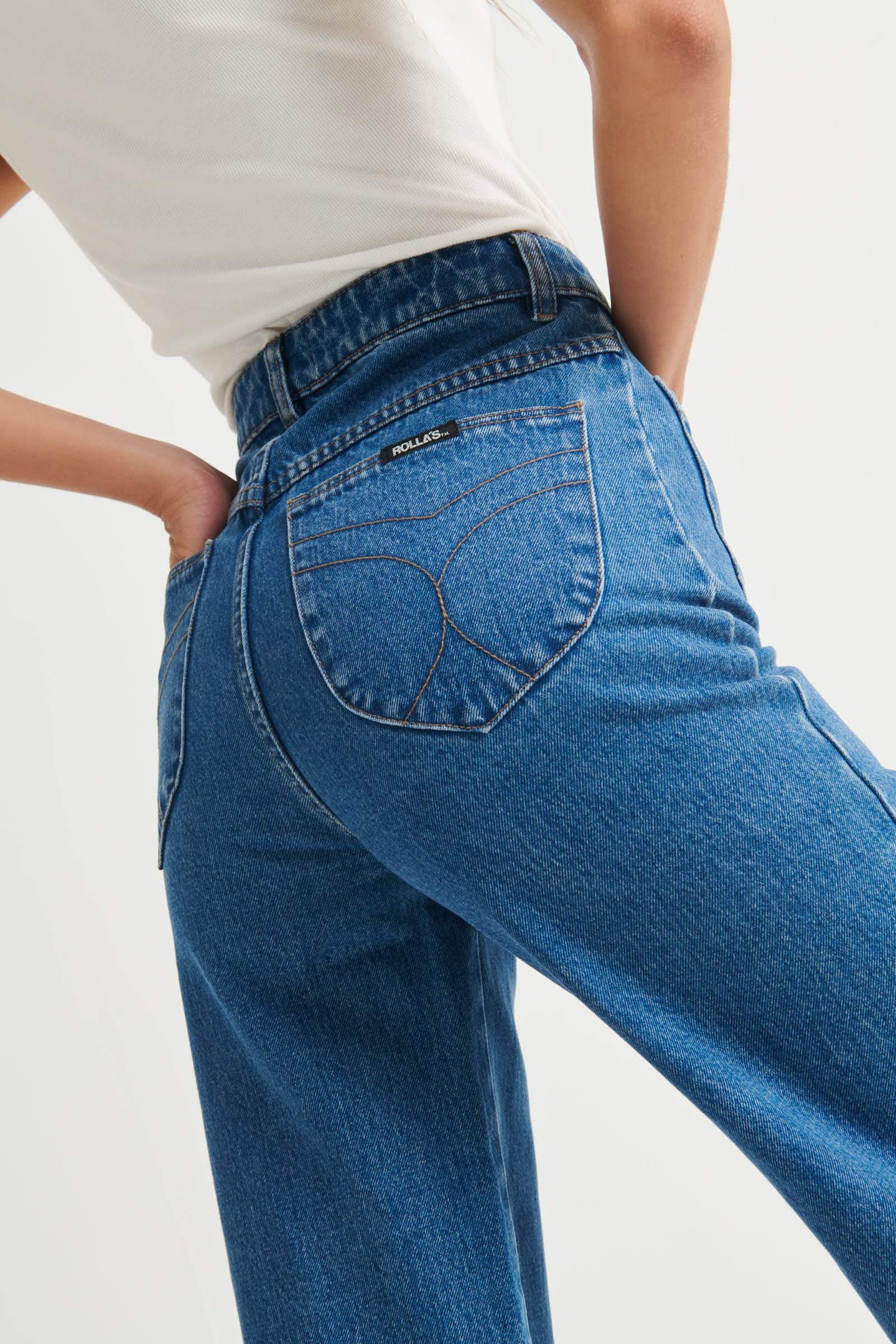 Rollas WOMENS SAILOR JEAN - ASHLEY BLUE - Image 10