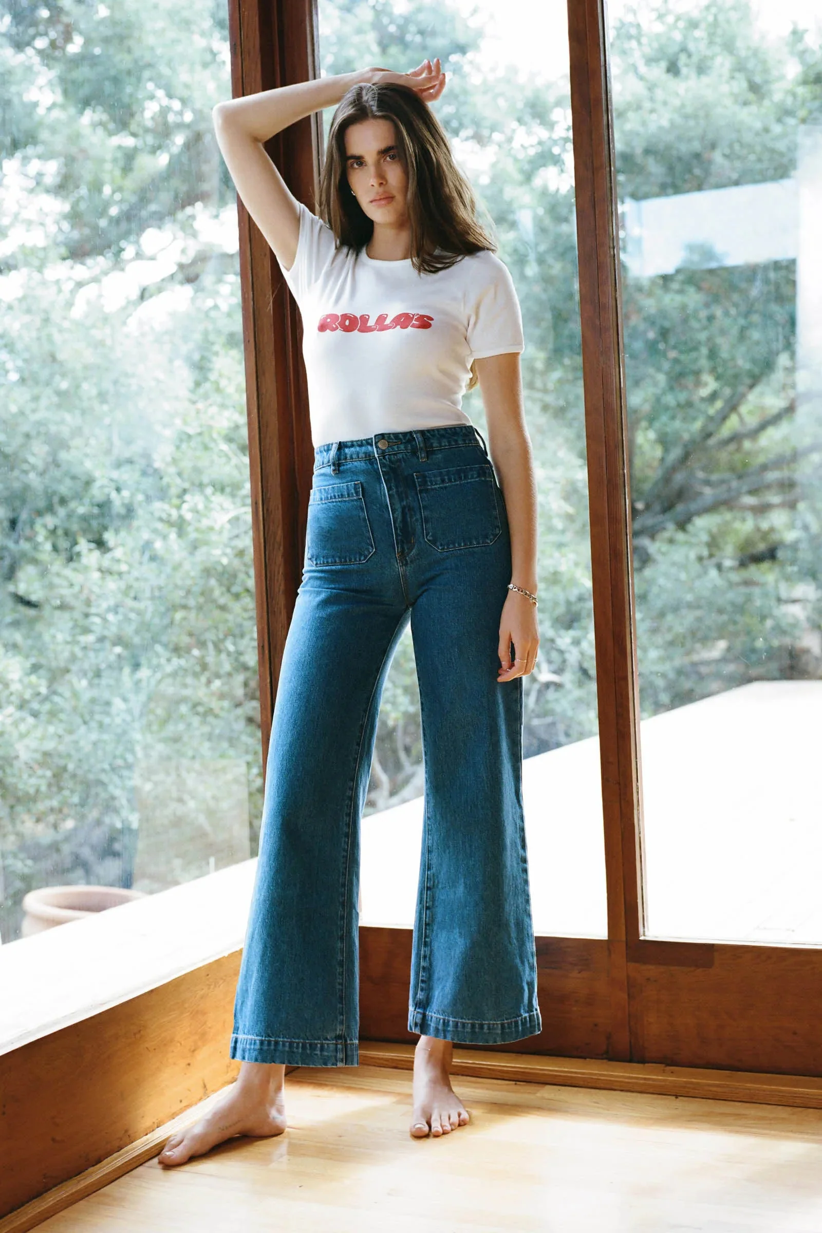 Rollas WOMENS SAILOR JEAN - ASHLEY BLUE - Image 11