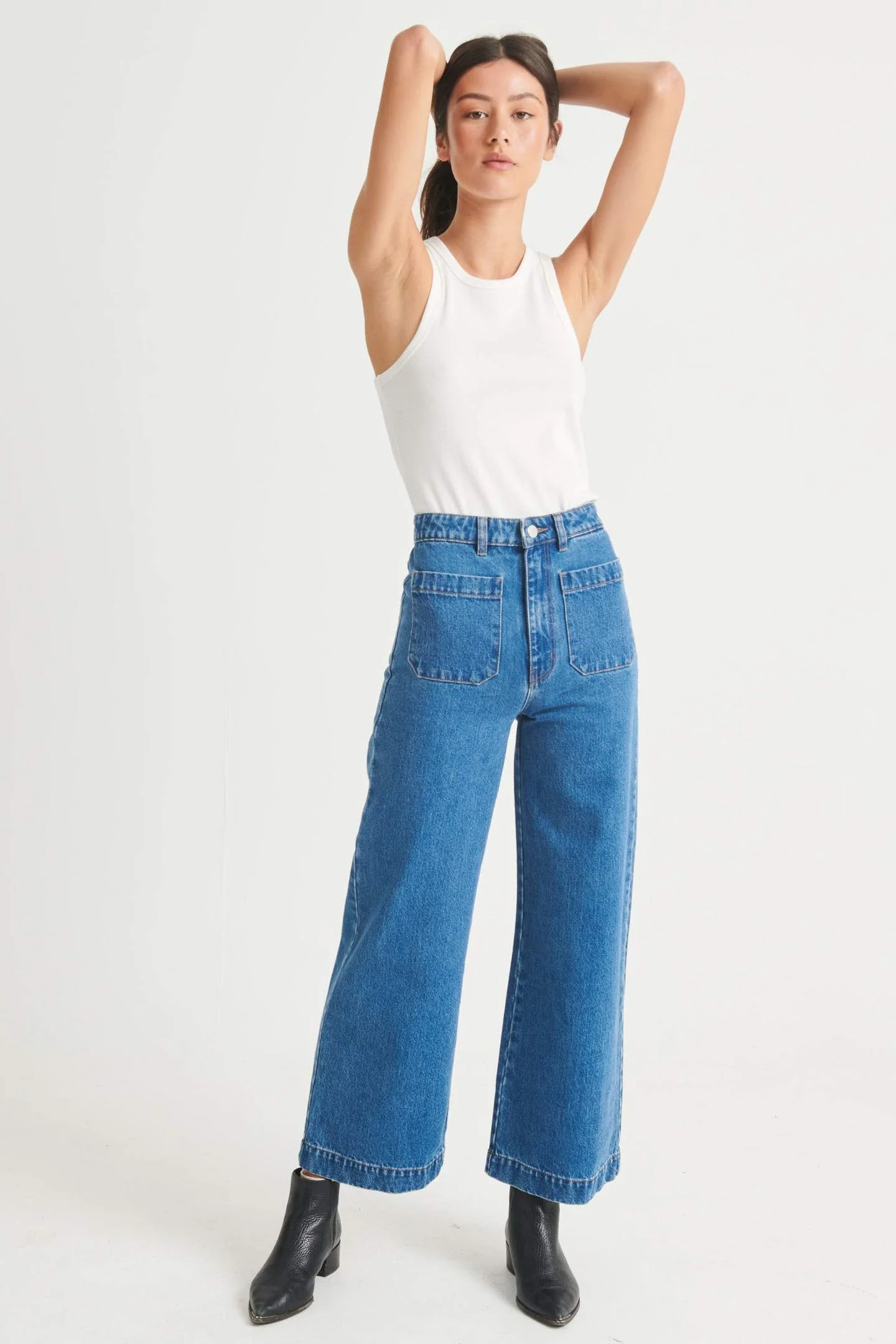 Rollas WOMENS SAILOR JEAN - ASHLEY BLUE - Image 14