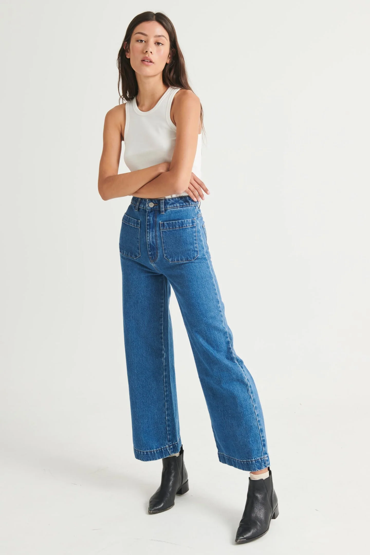 Rollas WOMENS SAILOR JEAN - ASHLEY BLUE - Image 18