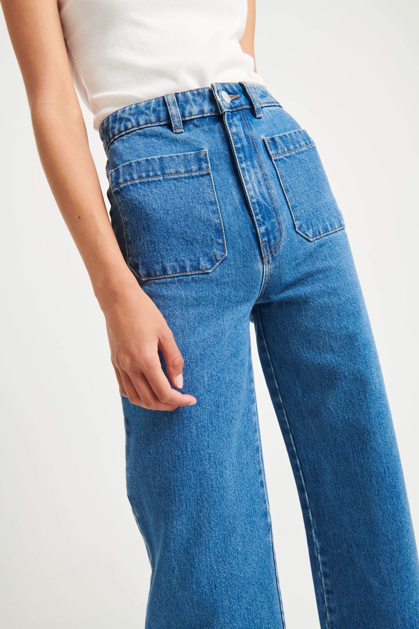 Rollas WOMENS SAILOR JEAN - ASHLEY BLUE - Image 19