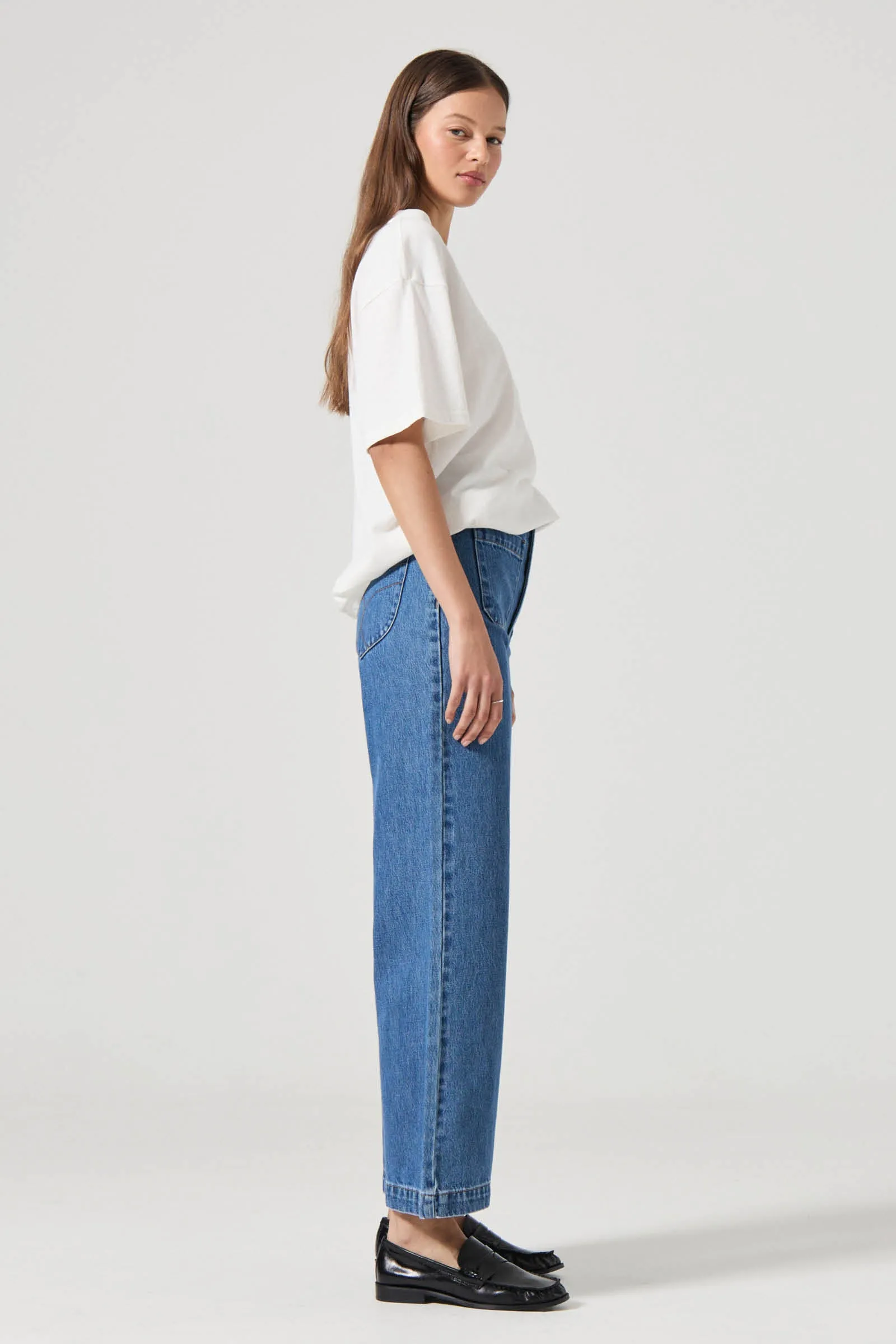 Rollas WOMENS SAILOR JEAN - ASHLEY BLUE - Image 23