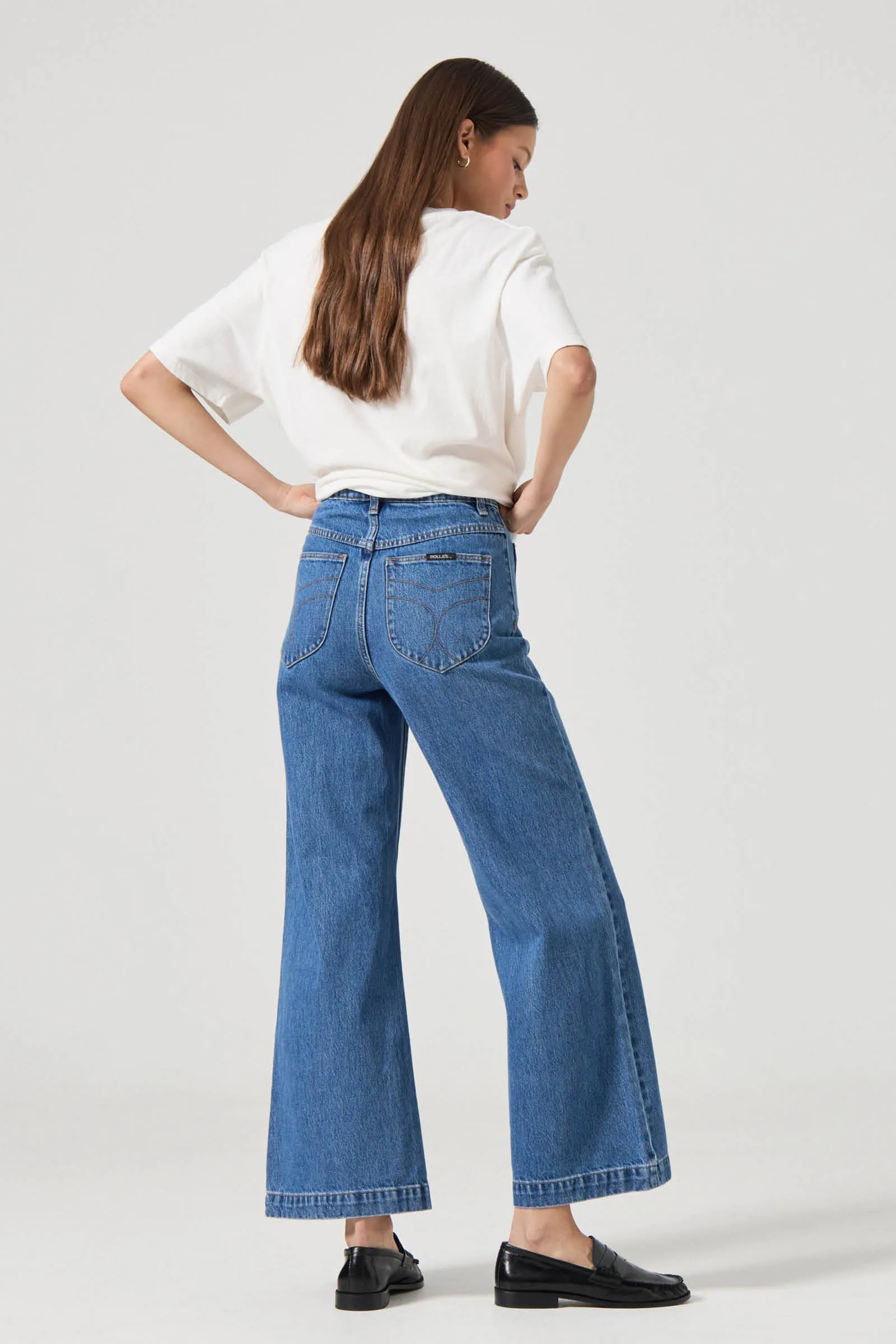 Rollas WOMENS SAILOR JEAN - ASHLEY BLUE - Image 24