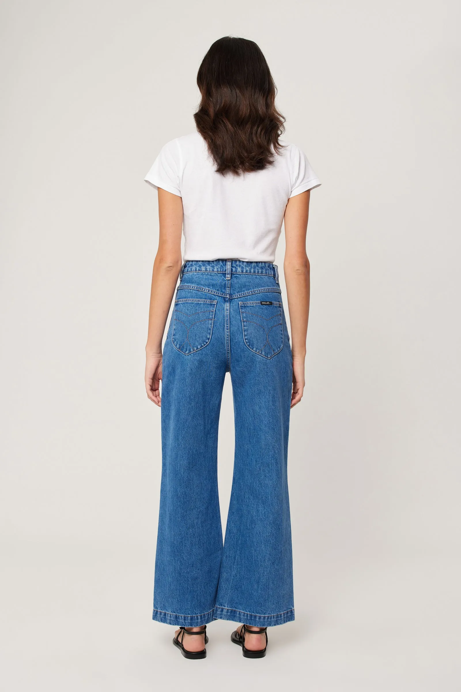 Rollas WOMENS SAILOR JEAN - ASHLEY BLUE - Image 3