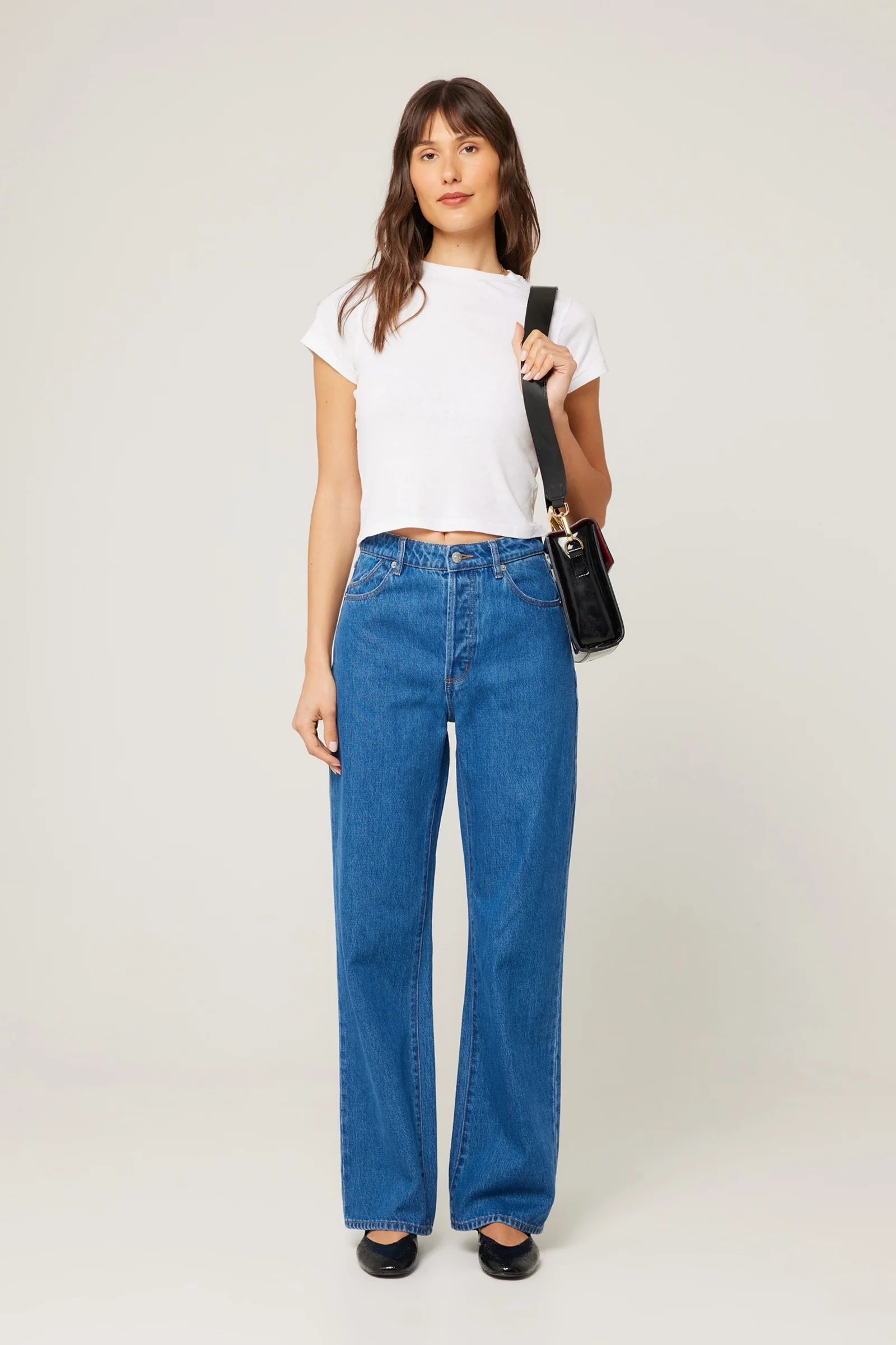 ROLLAS Womens Stevie Relaxed Jeans - Ashley Blue - Image 3