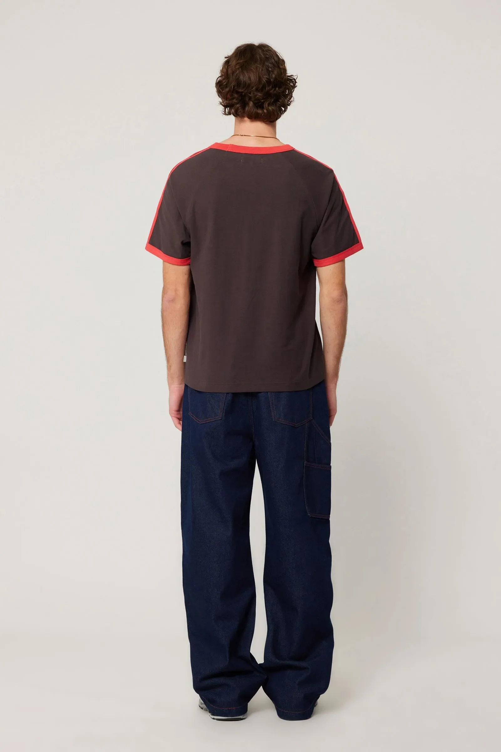 ROLLAS x ACDC Mens Dirty Deeds Ringer Tee - Washed Black - Image 6