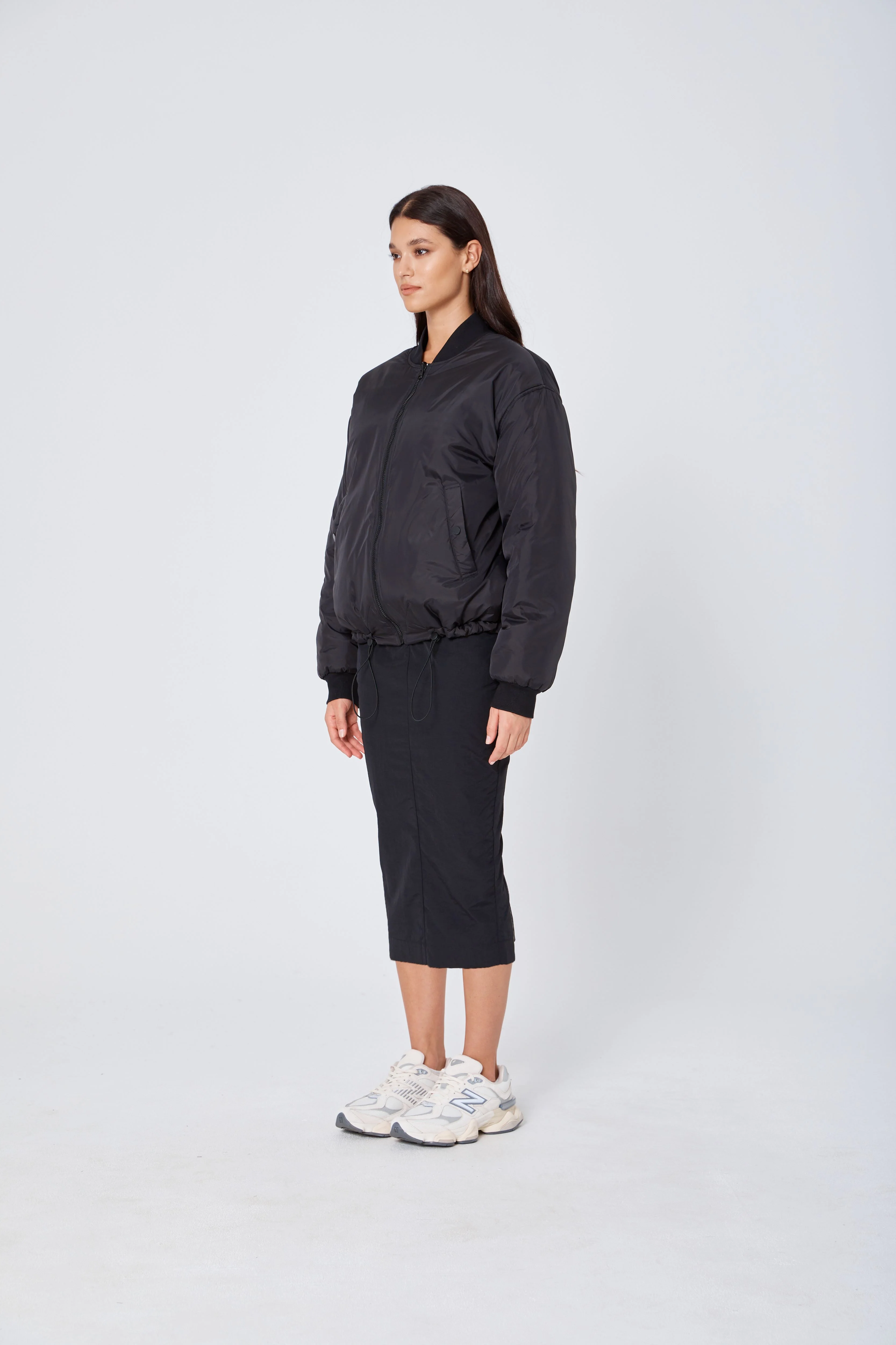 ROZALIA x ATOIR Womens The Bomber Jacket Black - Image 5