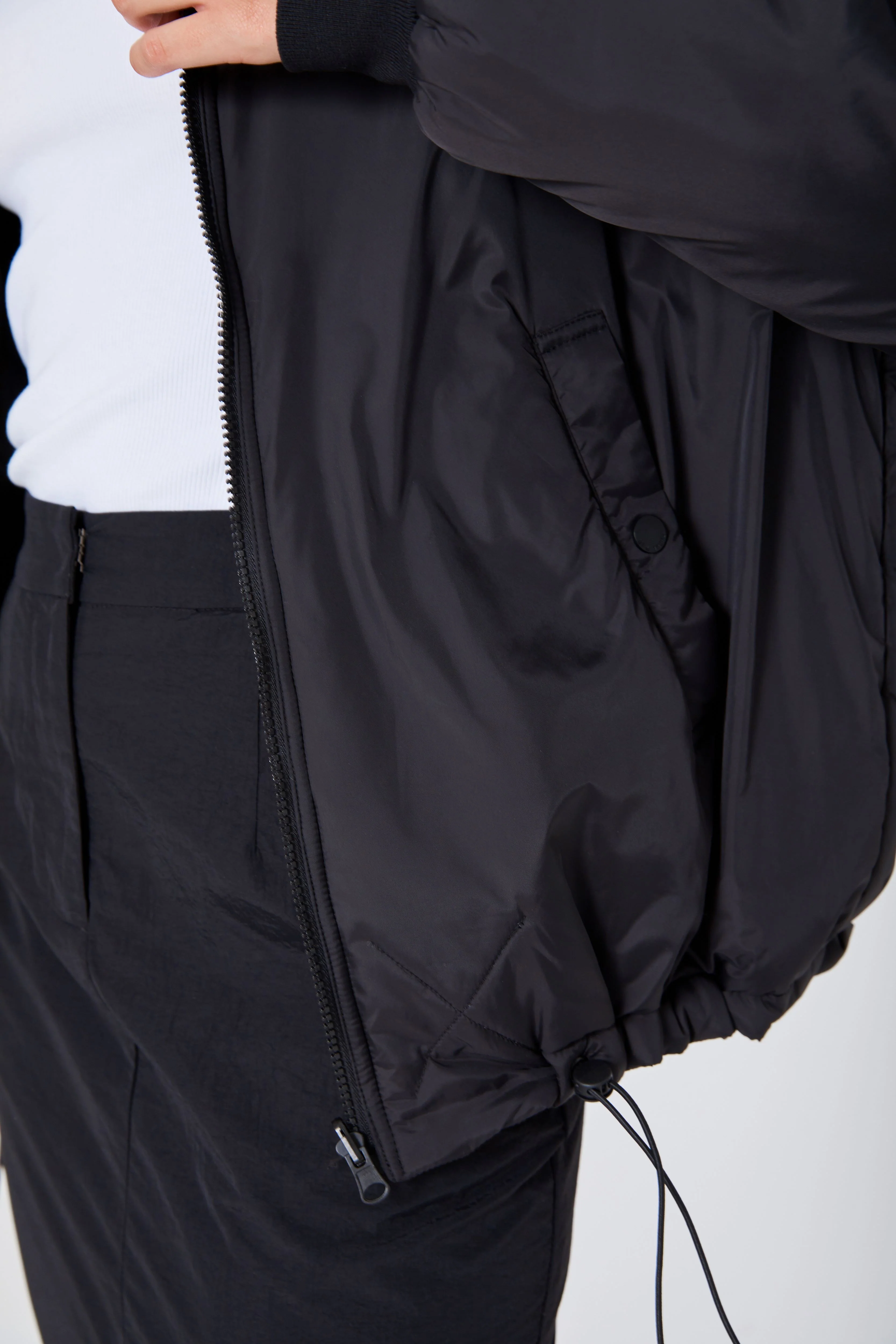 ROZALIA x ATOIR Womens The Bomber Jacket Black - Image 7