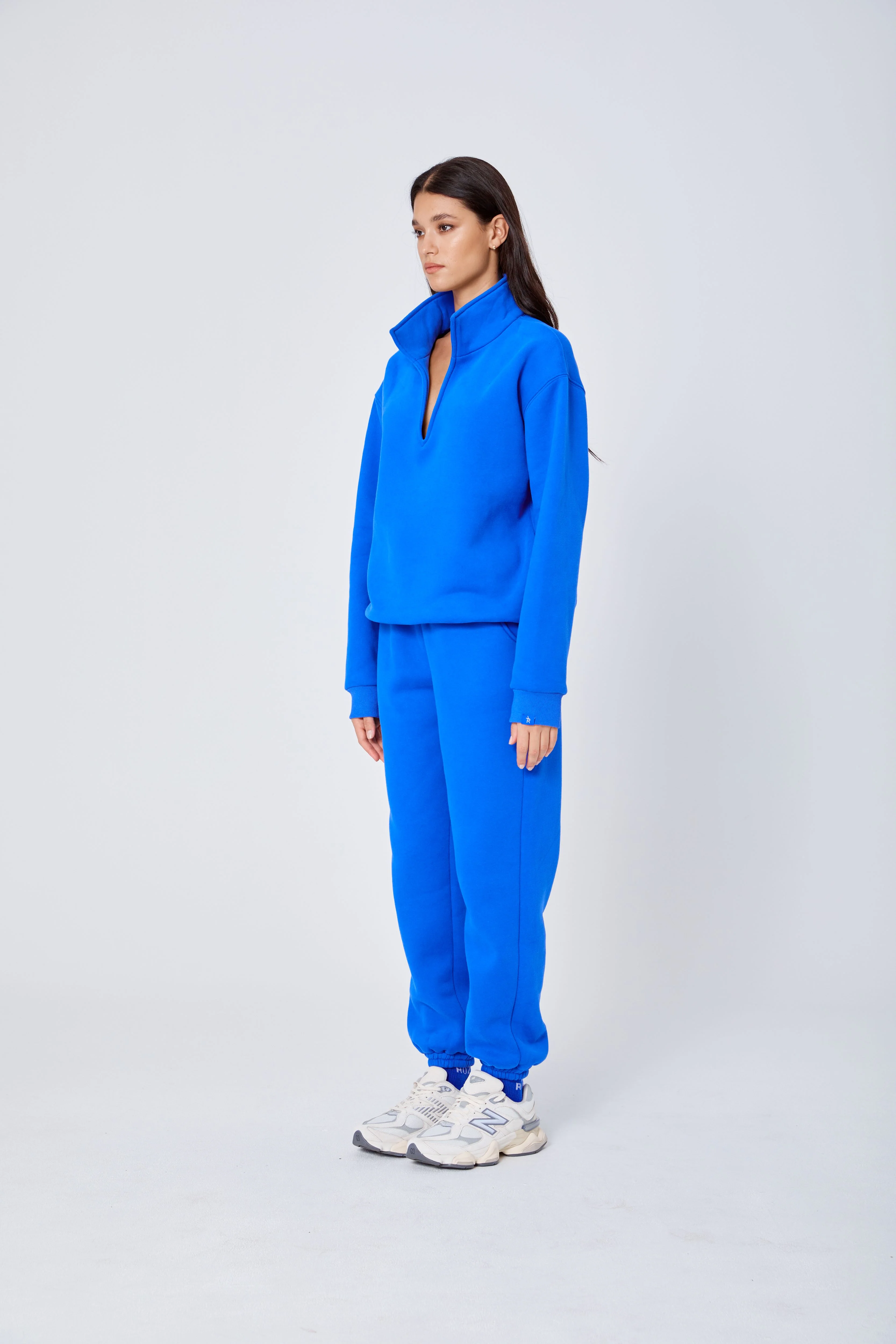 ROZALIA x ATOIR Womens The Collar Jumper Cobalt - Image 10