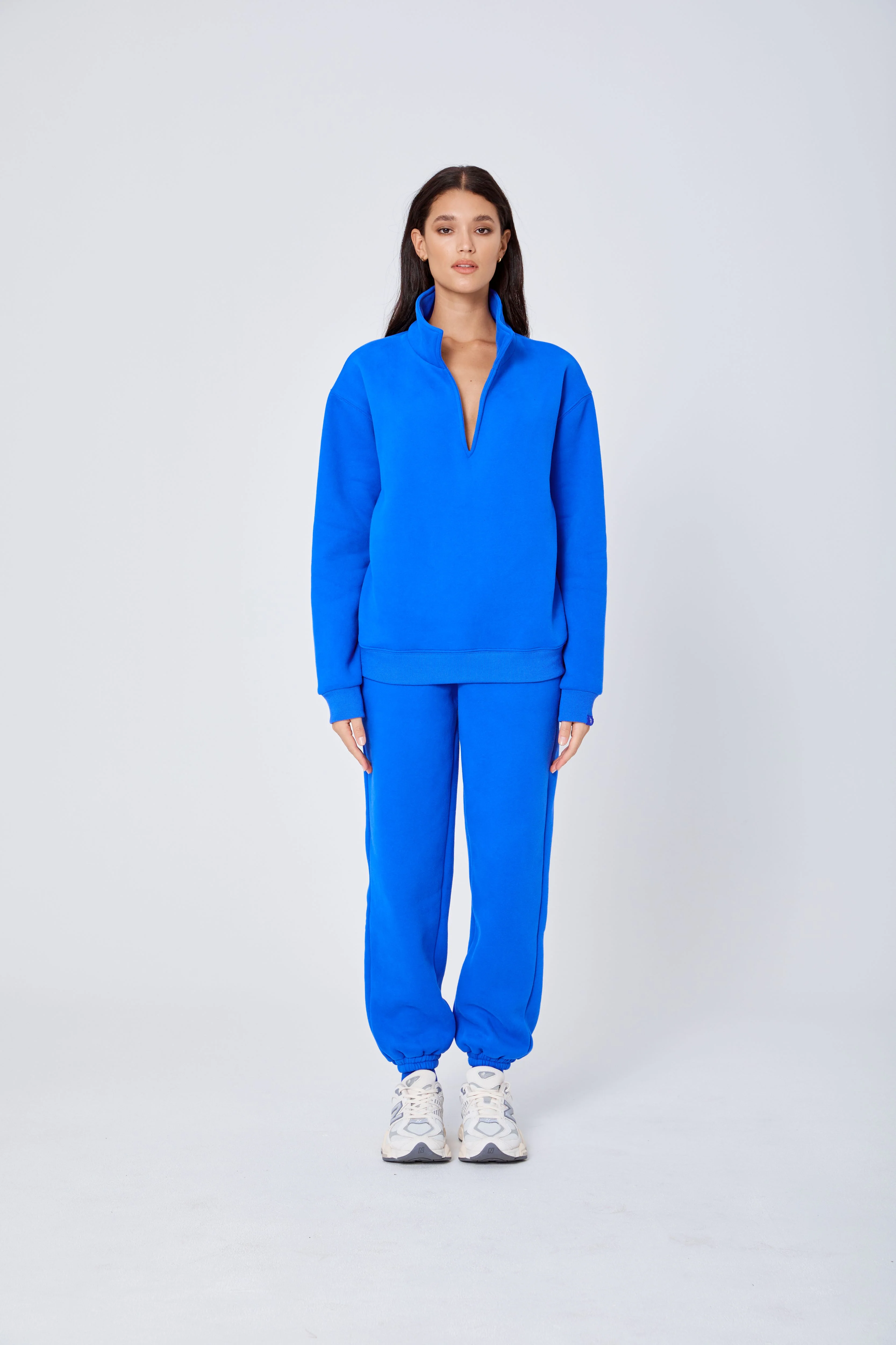ROZALIA x ATOIR Womens The Collar Jumper Cobalt - Image 9