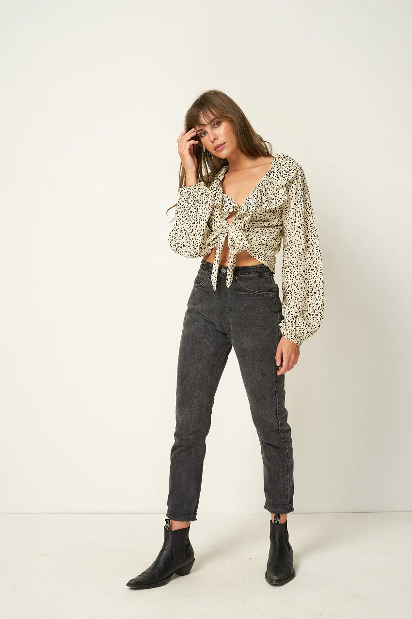 Rue Stiic CADENCE RUFFLE TIE TOP BELLAGIO - Image 2
