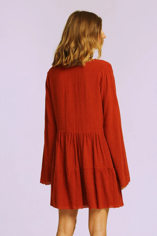 Rue Stiic WOMENS TUCSON DRESS CANYON RED - Image 5