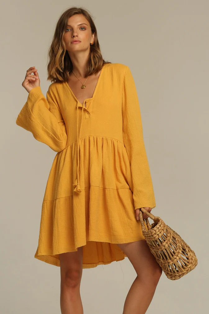 Rue Stiic WOMENS TUCSON DRESS - HONEY - Image 2
