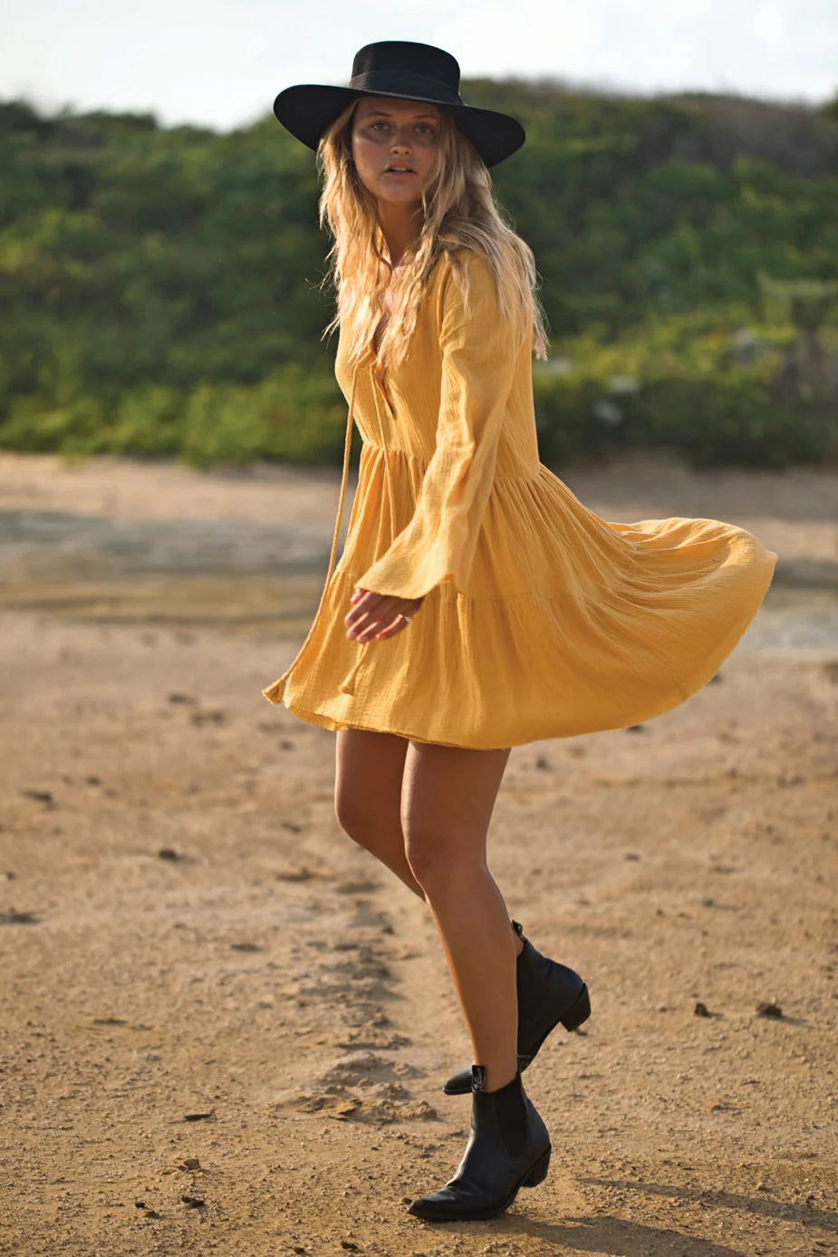 Rue Stiic WOMENS TUCSON DRESS - HONEY - Image 6