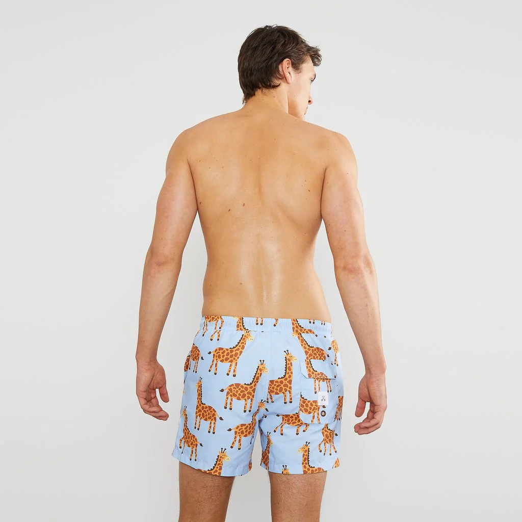 Skwosh Club MENS LONG NECK SWIM SHORTS - Image 5