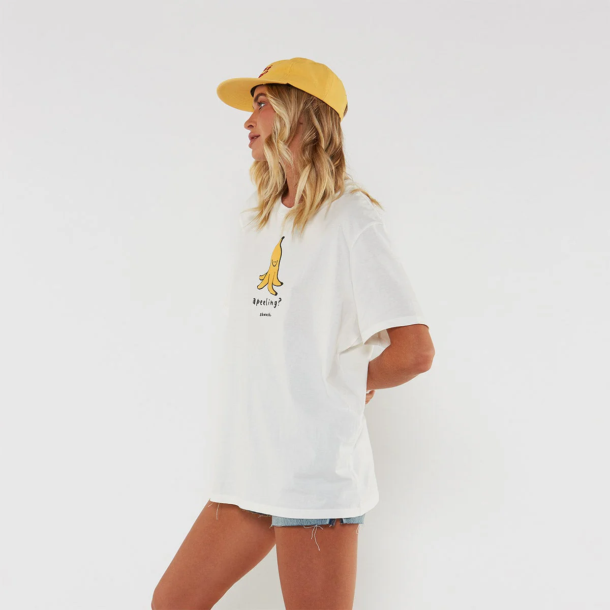 SKWOSH Mens Apeeling Tee - Off White - Image 10