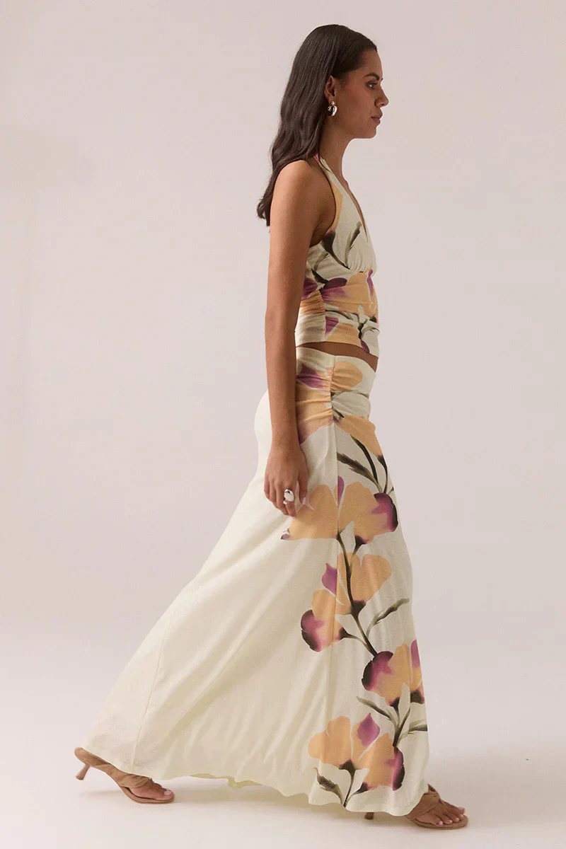 SOVERE Womens Akanni Skirt in Golden - Image 3