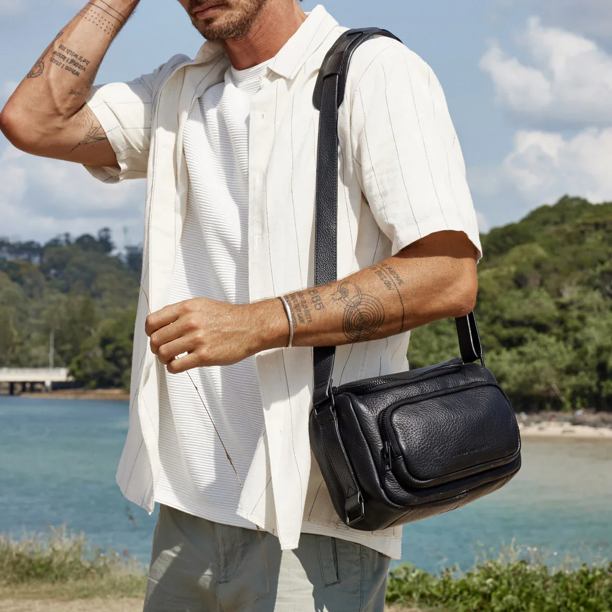 STATUS ANXIETY Loved You First Leather Camera Bag - Black - Image 3