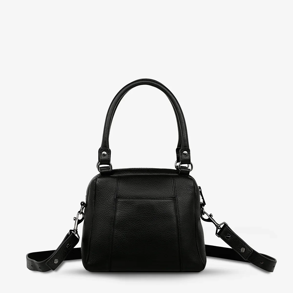 STATUS ANXIETY Mini Mountains Leather Bag - Black - Image 3