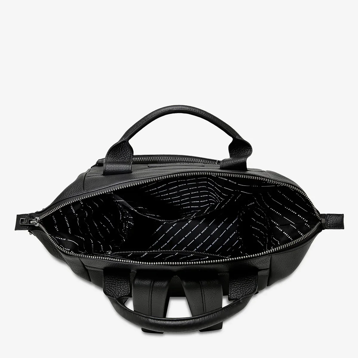 STATUS ANXIETY Womens Comes In Waves Black Leather Bag - Image 16