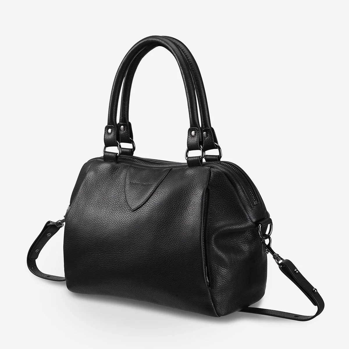 Status Anxiety WOMENS FORCE OF BEING LEATHER BAG - BLACK - Image 3