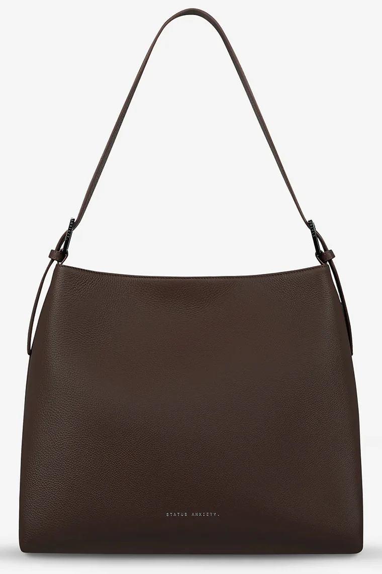 STATUS ANXIETY Womens Forget About It Leather Bag â Cocoa
