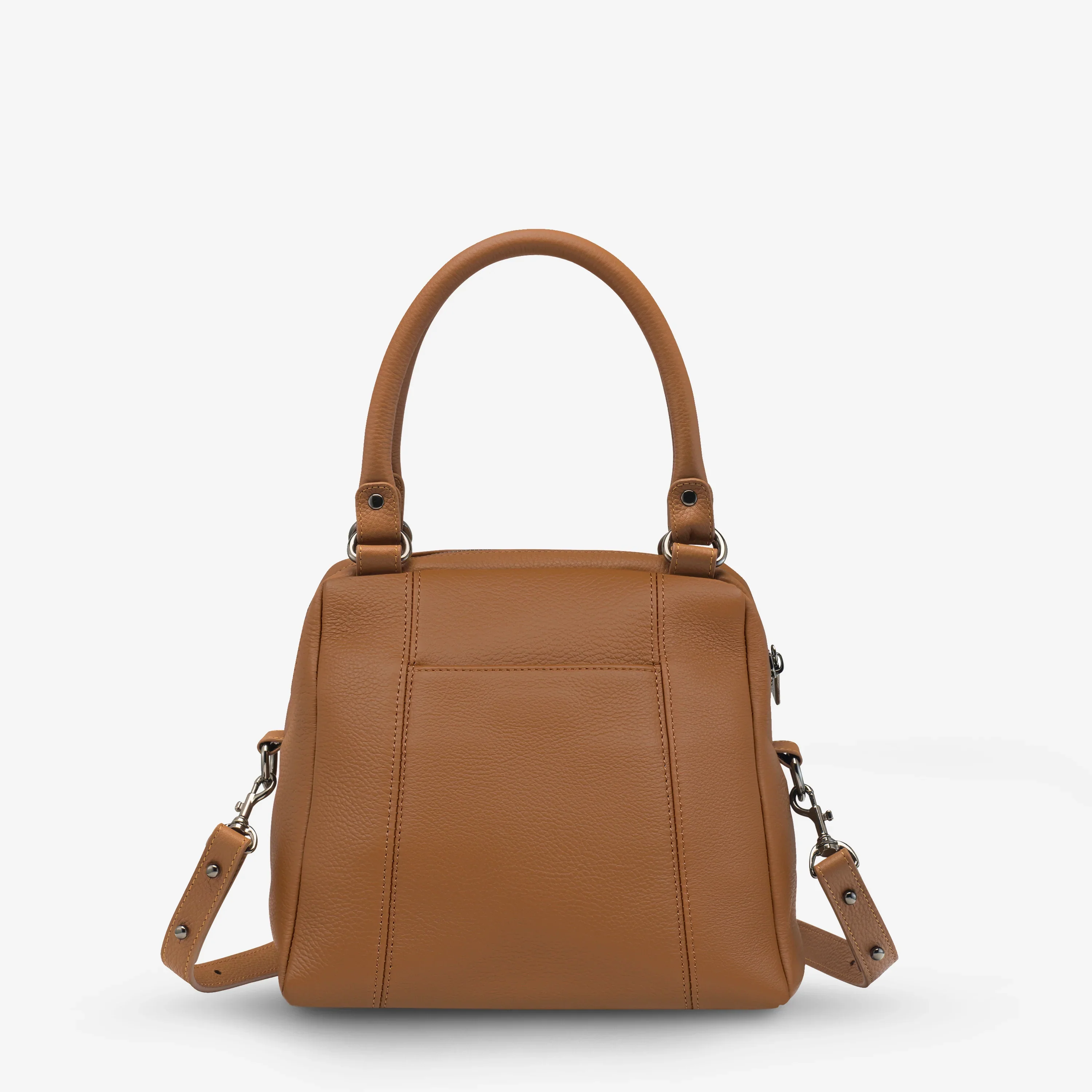 STATUS ANXIETY Womens Last Mountains Leather Bag - Camel - Image 9