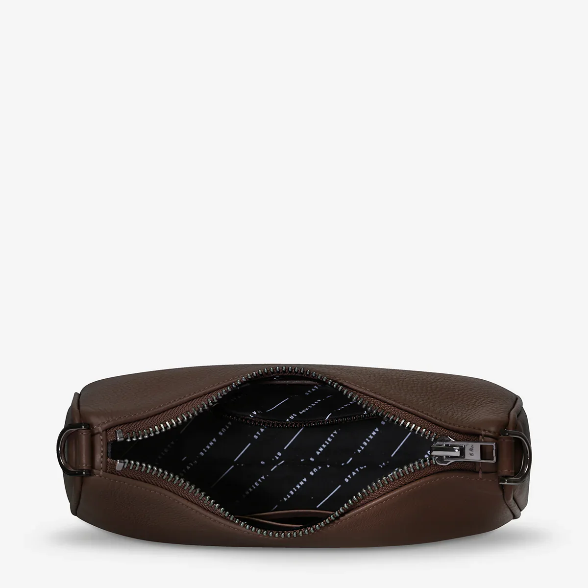 STATUS ANXIETY Womens Look Both Ways Leather Bag - Cocoa - Image 10