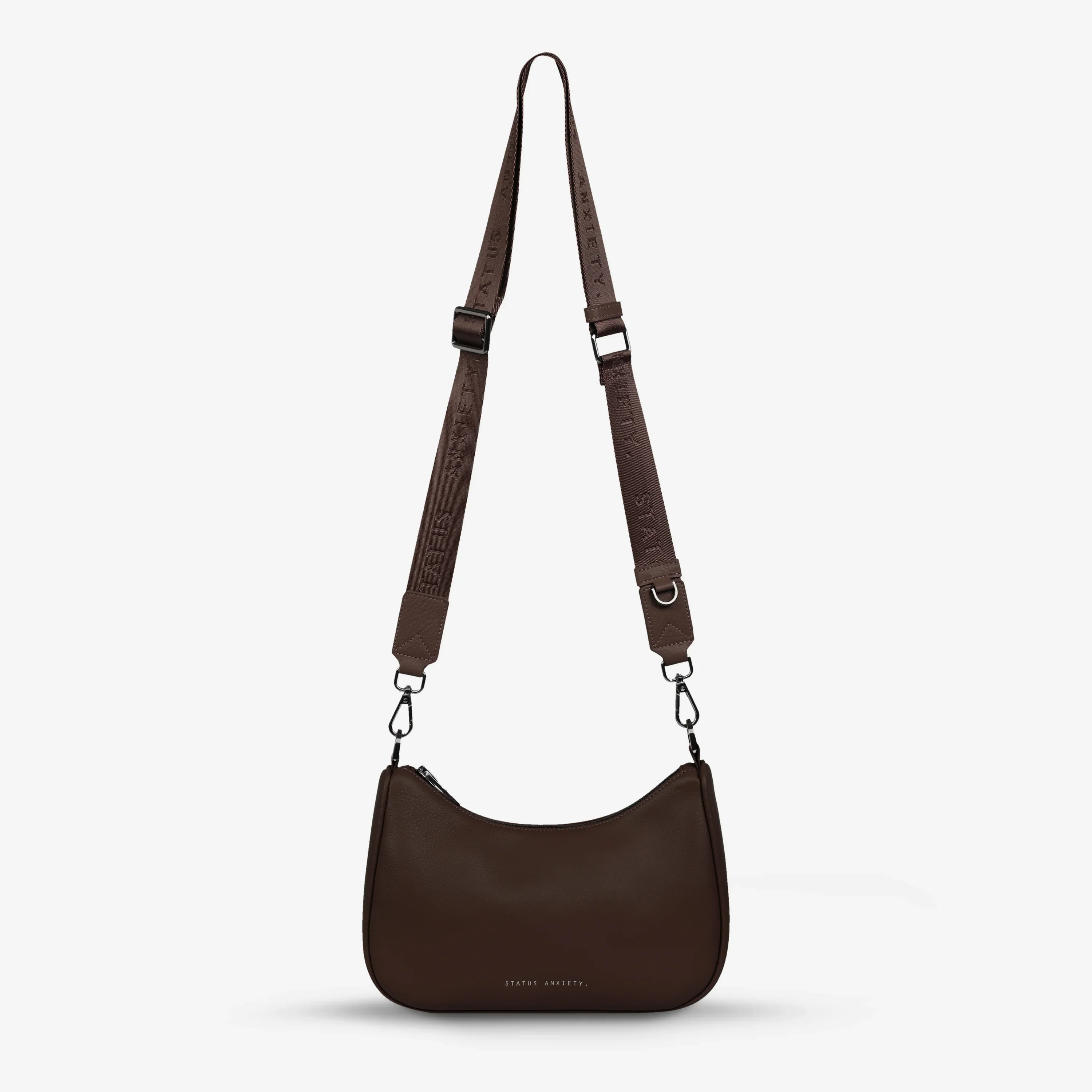 STATUS ANXIETY Womens Look Both Ways Leather Bag - Cocoa - Image 6