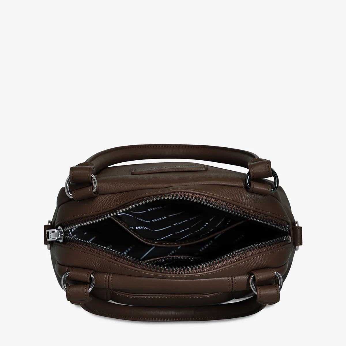 STATUS ANXIETY Womens Mini Mountains Leather Bag  - Cocoa - Image 7