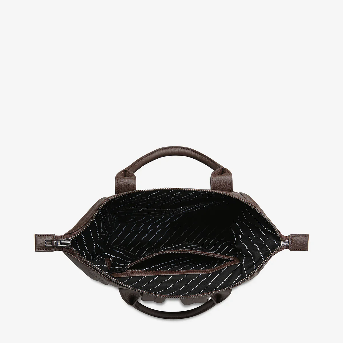 STATUS ANXIETY Womens Mini Waves Leather Backpack- Cocoa - Image 5